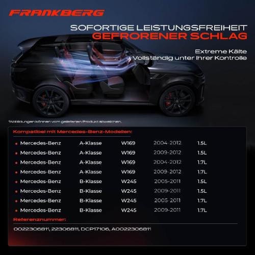 Frankberg 1x Klimakompressor für Mercedes-Benz A-Klasse W169 B-Klasse W245 1.5L 1.7L 2004-2012 Bild Frankberg 1x Klimakompressor für Mercedes-Benz A-Klasse W169 B-Klasse W245 1.5L 1.7L 2004-2012