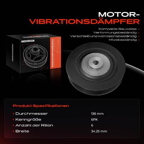 1x Riemenscheibe Kurbelwelle für Renault 19 I Megane I Clio II Kangoo BA0/1 1.9L Bild 1x Riemenscheibe Kurbelwelle für Renault 19 I Megane I Clio II Kangoo BA0/1 1.9L