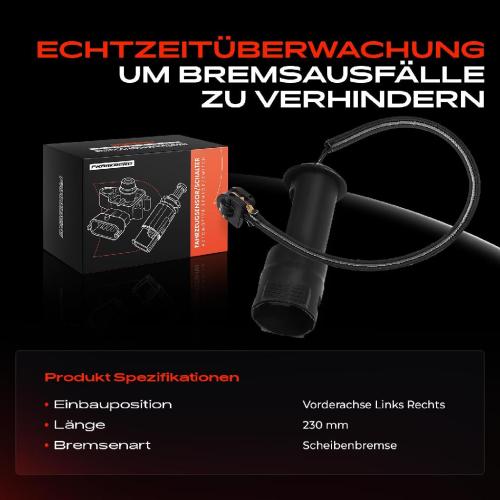 1x Warnkontakt Bremsbelagverschleiß Vorderachse für Audi 100 443 445 200 Coupe Quattro Bild 1x Warnkontakt Bremsbelagverschleiß Vorderachse für Audi 100 443 445 200 Coupe Quattro