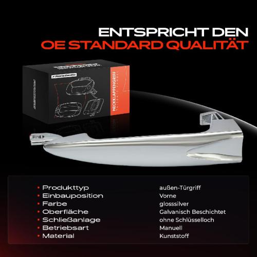 2x Türgriff Vorne außen für Lancia Ypsilon 843 1.2L 1.4L 2003-2011 Bild 2x Türgriff Vorne außen für Lancia Ypsilon 843 1.2L 1.4L 2003-2011