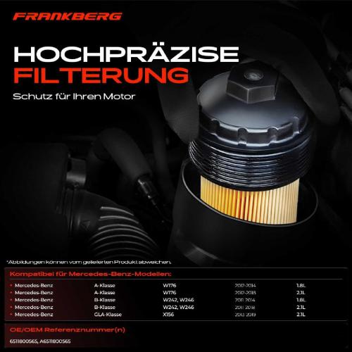 1x ÖlkühlerÖlfilter für Mercedes-Benz A-Klasse W176 B-Klasse W242 W246 GLA-Klasse X156 Bild 1x ÖlkühlerÖlfilter für Mercedes-Benz A-Klasse W176 B-Klasse W242 W246 GLA-Klasse X156