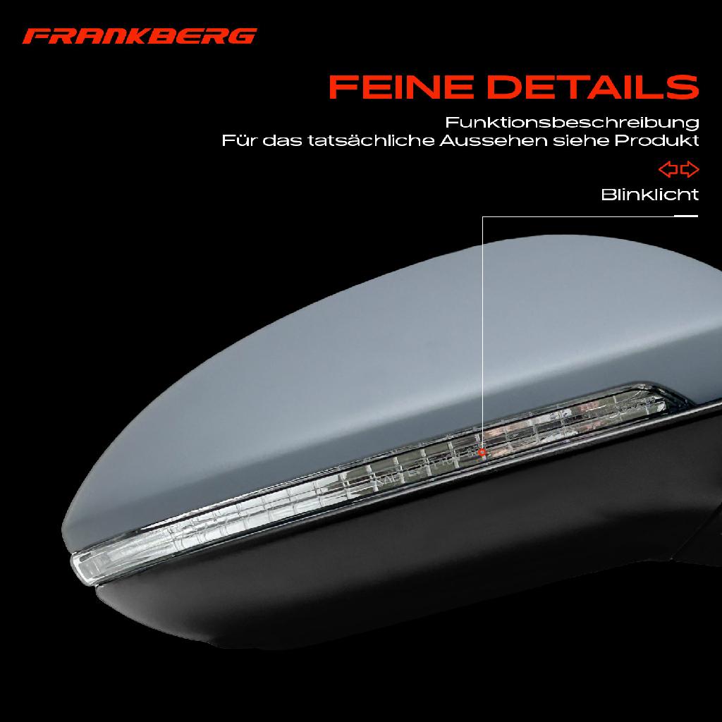 1x Außenspiegel Rechts für VW Golf VII 5G1 BE BA5 BV5 2012-2021