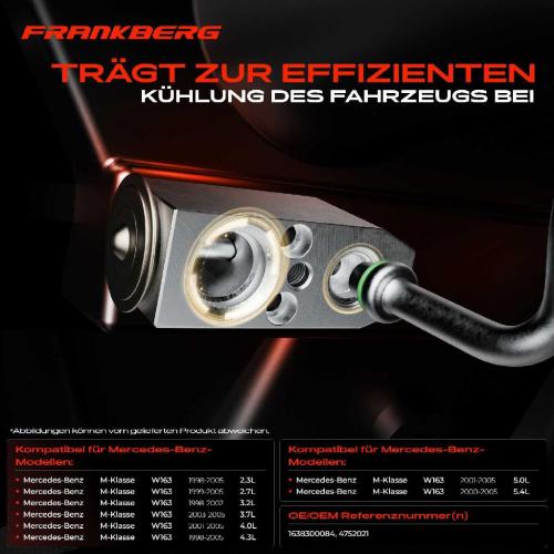 1x Expansionsventil Klimaanlage für Mercedes-Benz M-Klasse W163 1998-2005 Bild 1x Expansionsventil Klimaanlage für Mercedes-Benz M-Klasse W163 1998-2005