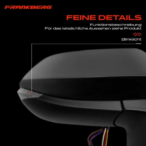 Frankberg 1x Außenspiegel Rechts für Toyota Corolla Kombi Stufenheck E21 E21 EA1 EH1 Bj ab 2018 Bild Frankberg 1x Außenspiegel Rechts für Toyota Corolla Kombi Stufenheck E21 E21 EA1 EH1 Bj ab 2018