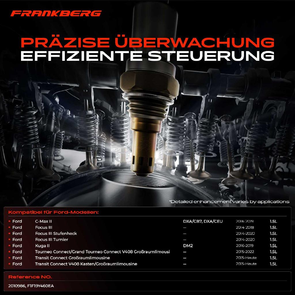 1x Lambdasonde Diagnosesonde Nach Katalysator für Ford Focus III Stufenheck Turnier C-Max II Kuga II