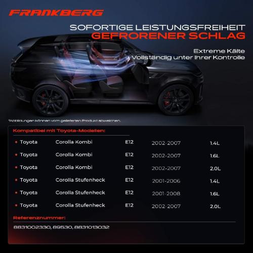 1x Klimakompressor für Toyota Corolla E12 1.4L 1.6L 2.0L 2001-2007 Bild 1x Klimakompressor für Toyota Corolla E12 1.4L 1.6L 2.0L 2001-2007