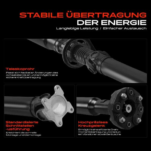 1x Kardanwelle Gelenkwelle Hinterachse für Mercedes-Benz Sprinter 2-T Bus Kasten B901 B902 B906 903 B903 B910 Bild 1x Kardanwelle Gelenkwelle Hinterachse für Mercedes-Benz Sprinter 2-T Bus Kasten B901 B902 B906 903 B903 B910