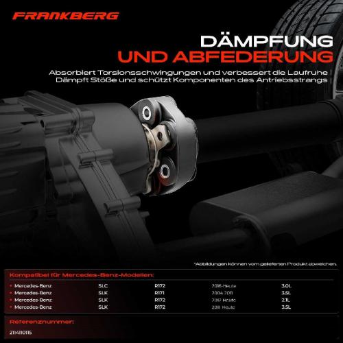 1x Gelenkscheibe Hardyscheibe Kardanwelle Hinten für Mercedes SLC SLK R172 R172 Bild 1x Gelenkscheibe Hardyscheibe Kardanwelle Hinten für Mercedes SLC SLK R172 R172