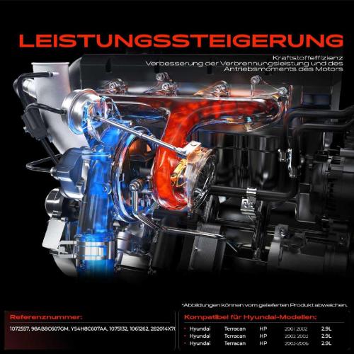 1x Abgasturbolader für Hyundai Terracan HP 2.9L 2001-2006 Bild 1x Abgasturbolader für Hyundai Terracan HP 2.9L 2001-2006