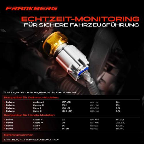 Frankberg 1x Kühlmitteltemperatur Sensor Temperatursensor für Honda Accord III IV V VI Civic Bild Frankberg 1x Kühlmitteltemperatur Sensor Temperatursensor für Honda Accord III IV V VI Civic