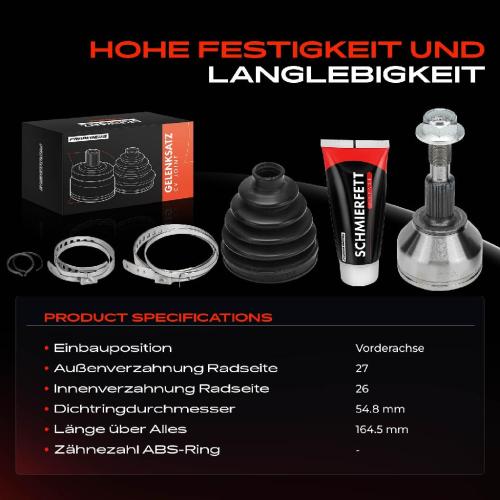 Frankberg 1x Antriebswelle Gelenksatz Vorderachse für Ford Mondeo 5 Schrägheck Stufenheck Turnier Bild Frankberg 1x Antriebswelle Gelenksatz Vorderachse für Ford Mondeo 5 Schrägheck Stufenheck Turnier
