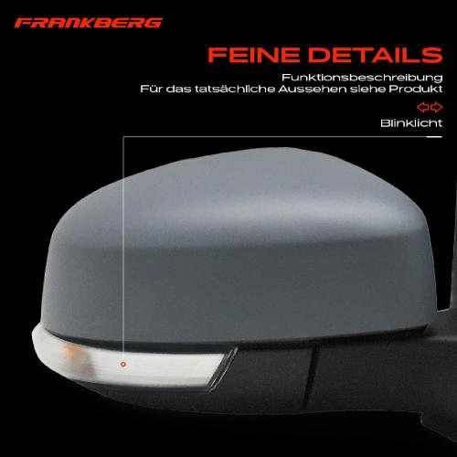 Frankberg 1x Außenspiegel Rechts für Ford Focus II DA DP HCP DB DH FCH DA DS FFS 2004-2012 Bild Frankberg 1x Außenspiegel Rechts für Ford Focus II DA DP HCP DB DH FCH DA DS FFS 2004-2012