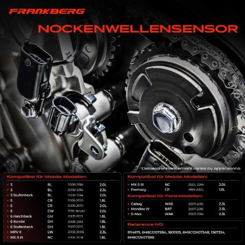 1x Nockenwellenposition Sensor für Ford Mondeo IV V Mazda 3 5 6 MX-5 III Premacy Bild 1x Nockenwellenposition Sensor für Ford Mondeo IV V Mazda 3 5 6 MX-5 III Premacy