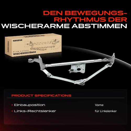 1x Wischergestänge Vorne für Lancia Y 840 1.2L 1.4L 1995-2003 Bild 1x Wischergestänge Vorne für Lancia Y 840 1.2L 1.4L 1995-2003