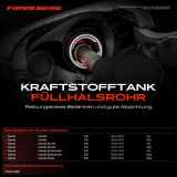 1x Kraftstoffeinfüllrohr Einfüllstutzen für Toyota Corolla E12 2002-2007