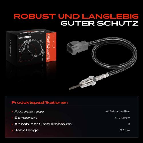 Frankberg 1x Abgastemperatursensor für Suzuki Grand Vitara II JT TD TE 1.9L 2005-2015 Bild Frankberg 1x Abgastemperatursensor für Suzuki Grand Vitara II JT TD TE 1.9L 2005-2015
