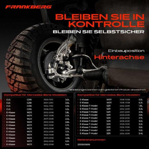 1x Querlenker Hinterachse für Mercedes-Benz CLS C219 E-Klasse W211 E-Klasse T-Model S211 SL R230 Bild 1x Querlenker Hinterachse für Mercedes-Benz CLS C219 E-Klasse W211 E-Klasse T-Model S211 SL R230