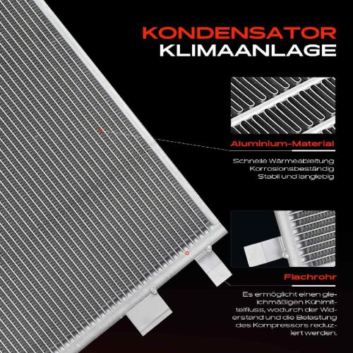 Frankberg 1x Kondensator Klimaanlage für Hyundai Kona OS OSE OSI 1.6L 2017-2023 Bild Frankberg 1x Kondensator Klimaanlage für Hyundai Kona OS OSE OSI 1.6L 2017-2023