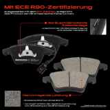 4x Bremsbeläge Vorderachse für VW Multivan V VI Transporter Bus Kasten Pritsche/Fahrgestell