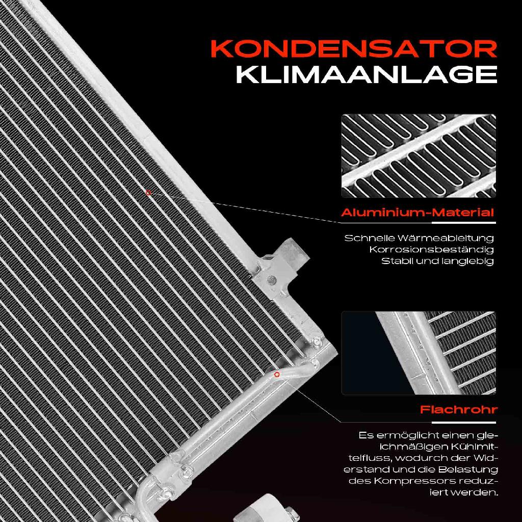 1x Kondensator Klimaanlage für Nissan Primera Traveller 1.6L 1.8L 2.0L 1996-2002