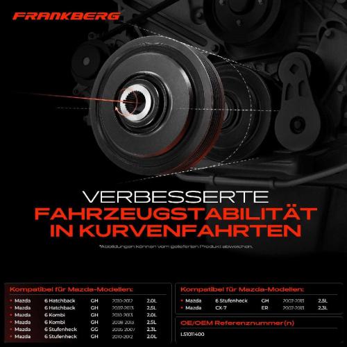 1x Riemenscheibe Kurbelwelle für Mazda 6 Hatchback GH 2.5L 2007-2013 Bild 1x Riemenscheibe Kurbelwelle für Mazda 6 Hatchback GH 2.5L 2007-2013
