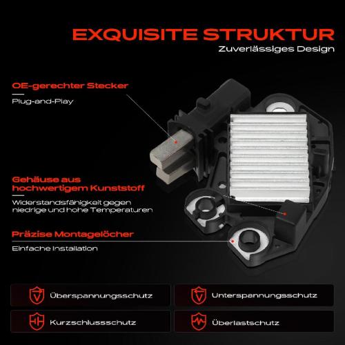1x Lichtmaschinenregler Generatorregler für Nissan Micra C III K12 Note E11 NE11 Bild 1x Lichtmaschinenregler Generatorregler für Nissan Micra C III K12 Note E11 NE11