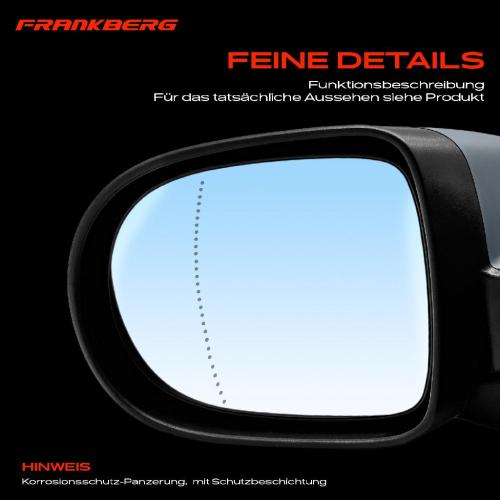 Frankberg 1x Außenspiegel Links für Renault Clio III BR0/1 CR0/1 Grandtour KR0/1 2005-2014 Bild Frankberg 1x Außenspiegel Links für Renault Clio III BR0/1 CR0/1 Grandtour KR0/1 2005-2014