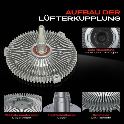 1x Lüfterkupplung Kühlerlüfte für Mercedes-Benz 100 W631 G-Klasse W460 2.4L Bild 1x Lüfterkupplung Kühlerlüfte für Mercedes-Benz 100 W631 G-Klasse W460 2.4L