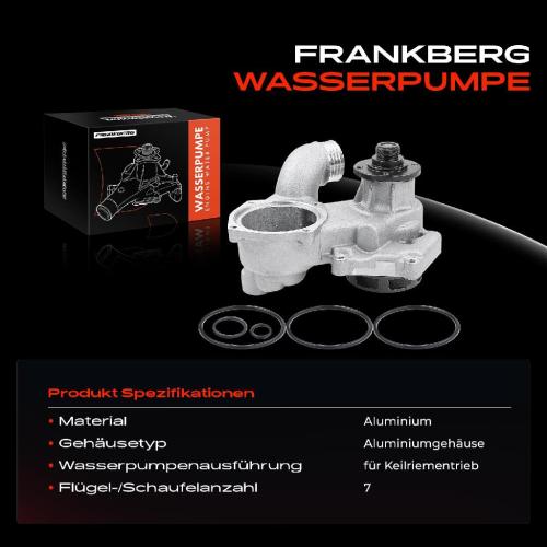 1x Wasserpumpe Kühlwasserpumpe für BMW 7er E32 8er E31 5.0L 5.6L 1987-1996 Bild 1x Wasserpumpe Kühlwasserpumpe für BMW 7er E32 8er E31 5.0L 5.6L 1987-1996