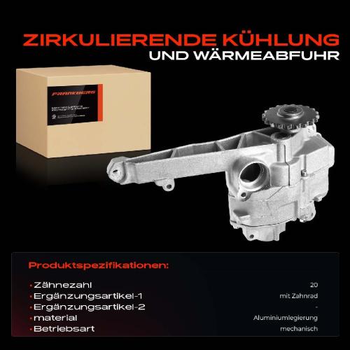 Frankberg 1x Ölpumpe für Mercedes-Benz W204 W211 W164 W463 W639 Sprinter B906 3.0L Bild Frankberg 1x Ölpumpe für Mercedes-Benz W204 W211 W164 W463 W639 Sprinter B906 3.0L
