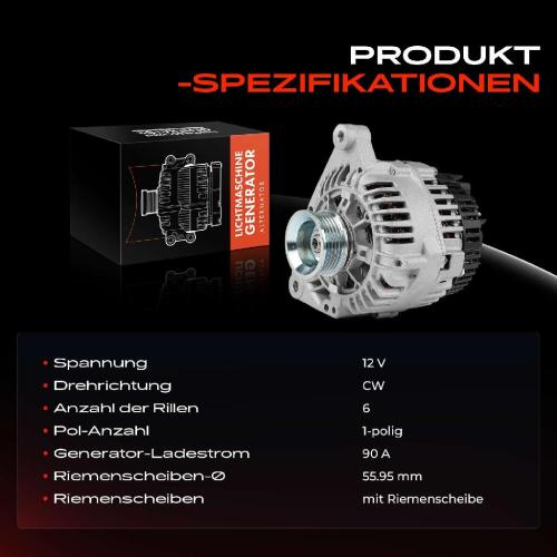 1x Lichtmaschine Generator für VW Passat 3B Audi A4 8D B5 A6 4A C4 1.6L 1.8L 2.8L Bild 1x Lichtmaschine Generator für VW Passat 3B Audi A4 8D B5 A6 4A C4 1.6L 1.8L 2.8L