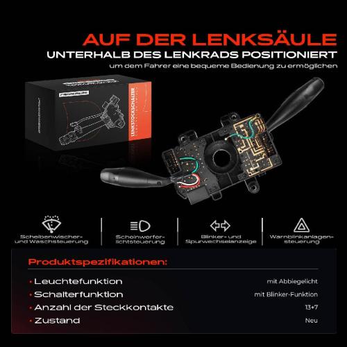 1x Kombischalter Lenkstockschalter für Hyundai Atos MX 1.0L 1998-2003 Bild 1x Kombischalter Lenkstockschalter für Hyundai Atos MX 1.0L 1998-2003
