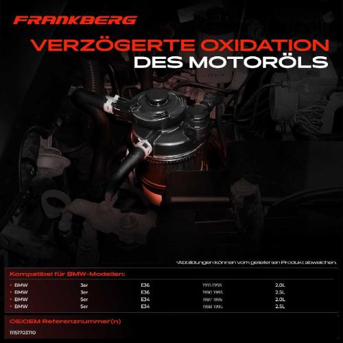 1x Ölabscheider Kurbelgehäuseentlüftung für BMW 3er 5er E36 E34 320i 520i 525i 1988-1995 Bild 1x Ölabscheider Kurbelgehäuseentlüftung für BMW 3er 5er E36 E34 320i 520i 525i 1988-1995