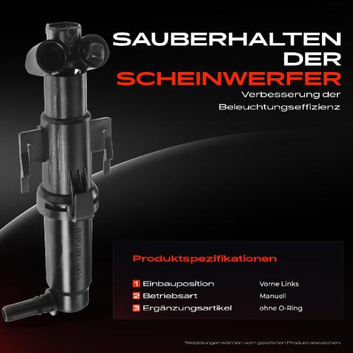 1x Scheinwerferreinigung Waschwasserdüse Vorne Links für BMW 7er F01 F02 F03 F04 2008-2015 Bild 1x Scheinwerferreinigung Waschwasserdüse Vorne Links für BMW 7er F01 F02 F03 F04 2008-2015