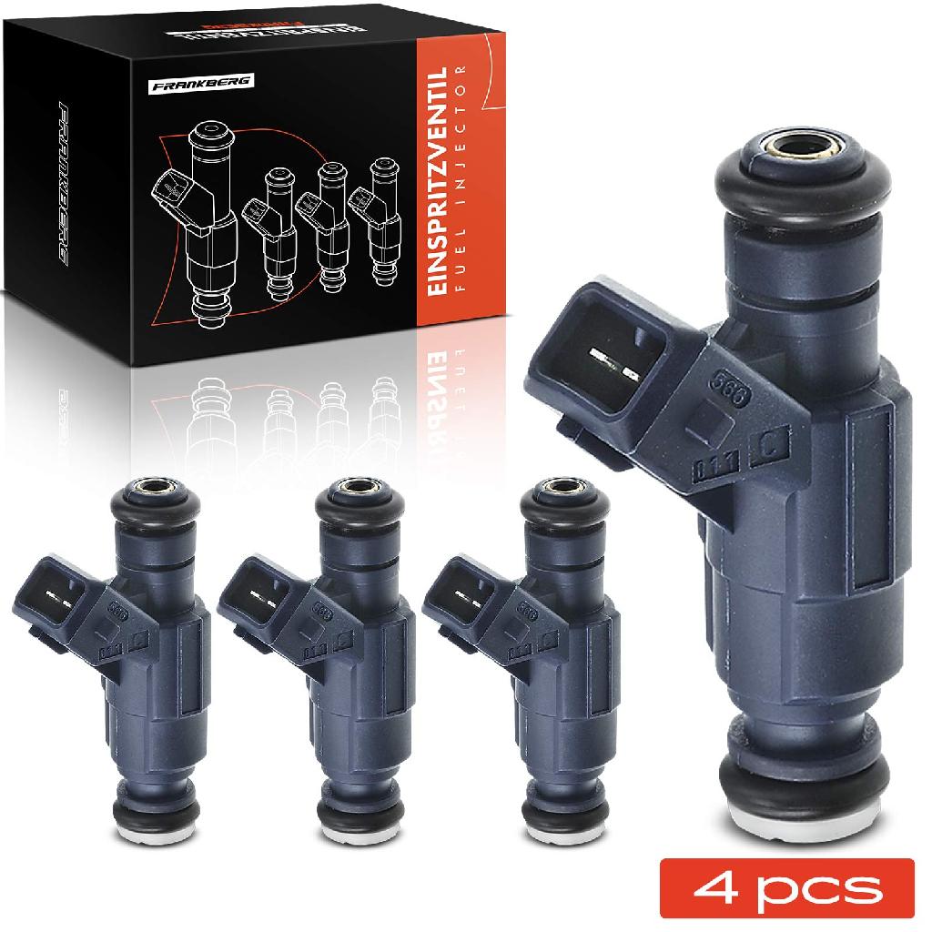 Frankberg 4x Einspritzventil Einspritzdüse für VW Passat Audi A4 Seat Exeo Skoda 3U4 1.8L 2000-2010