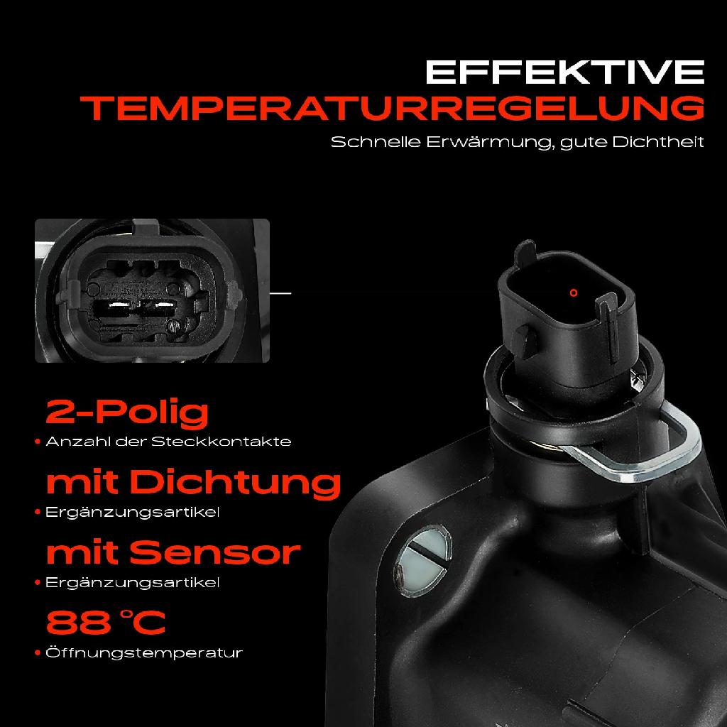 1x Thermostat Kühlmittel für Fiat 500 Doblo 263 Panda Punto Opel Astra J Corsa