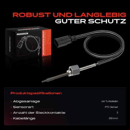 1x Abgastemperatursensor für Audi A4 8E2 A4 Avant 8E5 2.0L 2002-2004 Bild 1x Abgastemperatursensor für Audi A4 8E2 A4 Avant 8E5 2.0L 2002-2004