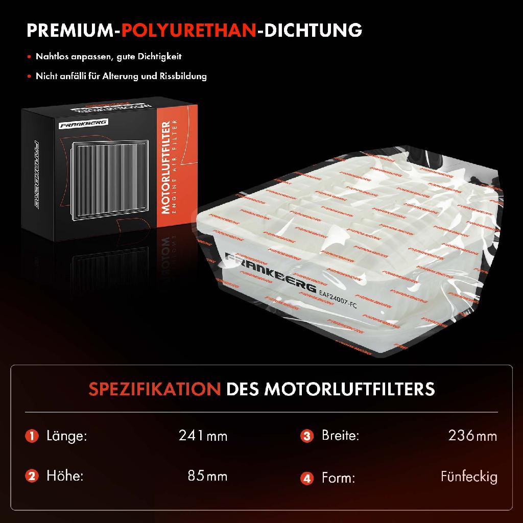 1x Luftfilter Filtereinsatz für Lexus IS II E2 TToyota RAV 4 III A3 A4 2005-2018