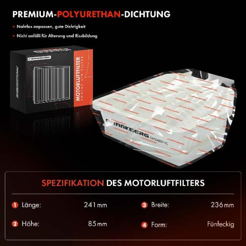 1x Luftfilter Filtereinsatz für Lexus IS II E2 TToyota RAV 4 III A3 A4 2005-2018 Bild 1x Luftfilter Filtereinsatz für Lexus IS II E2 TToyota RAV 4 III A3 A4 2005-2018