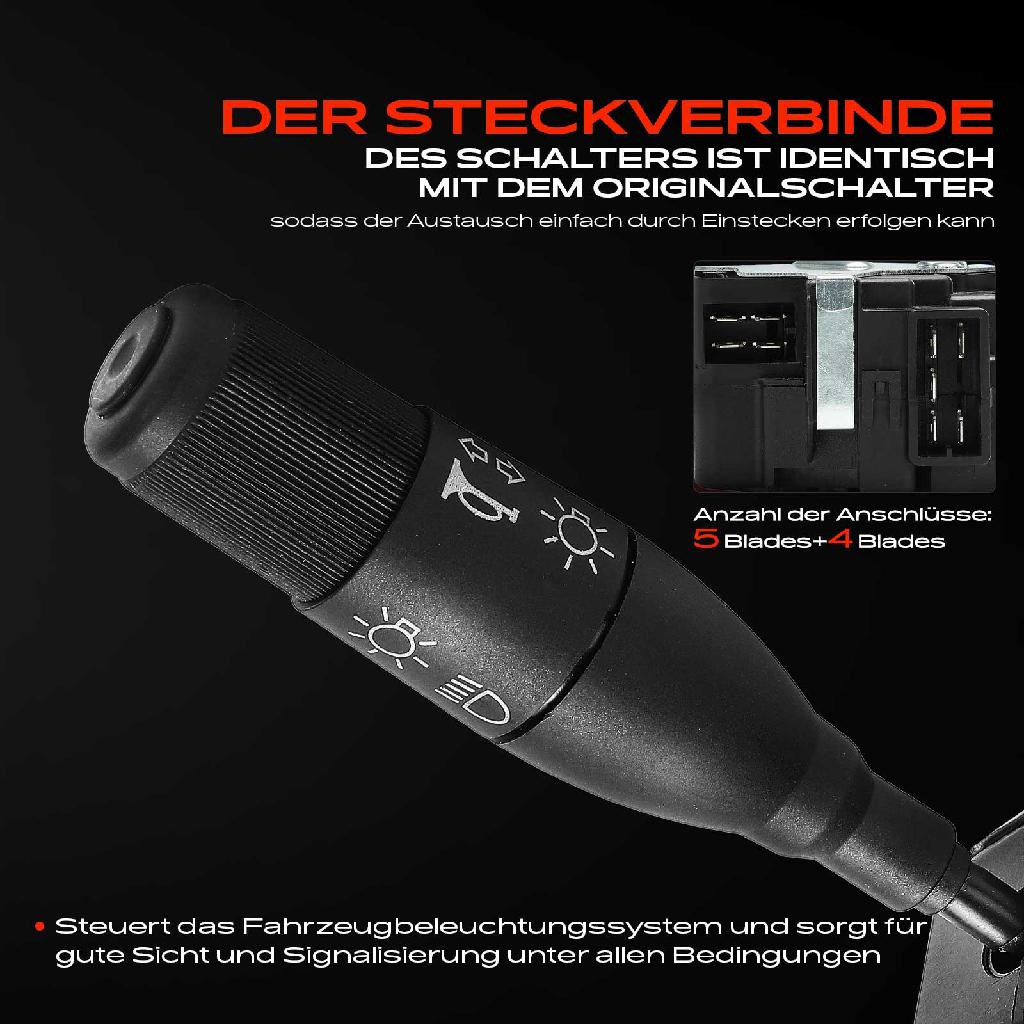 1x Kombischalter Lenkstockschalter für Renault 19 I B/C53 D53 19 II Clio I Espace