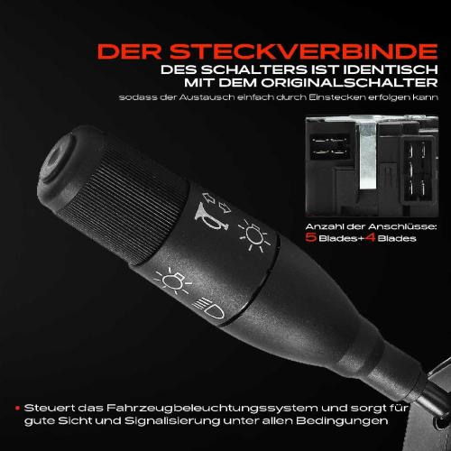 1x Kombischalter Lenkstockschalter für Renault 19 I B/C53 D53 19 II Clio I Espace Bild 1x Kombischalter Lenkstockschalter für Renault 19 I B/C53 D53 19 II Clio I Espace
