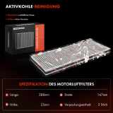 2x Innenraumfilter Aktivkohle für Audi A4 8D2 8D5 B5 80 8C VW Passat 3B2 3B5