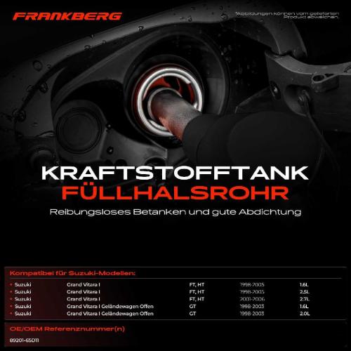 1x Kraftstoffeinfüllrohr Einfüllstutzen für Suzuki Grand Vitara I FT HT GT Bild 1x Kraftstoffeinfüllrohr Einfüllstutzen für Suzuki Grand Vitara I FT HT GT