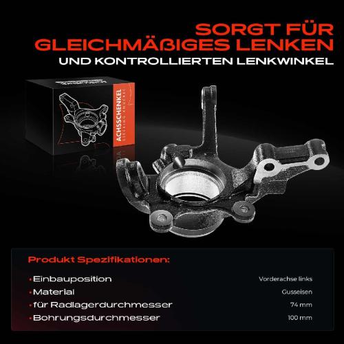 1x Achsschenkel Radaufhängung Vorderachse Links für Nissan Almera II N16 Sentra V 2000-2006 Bild 1x Achsschenkel Radaufhängung Vorderachse Links für Nissan Almera II N16 Sentra V 2000-2006