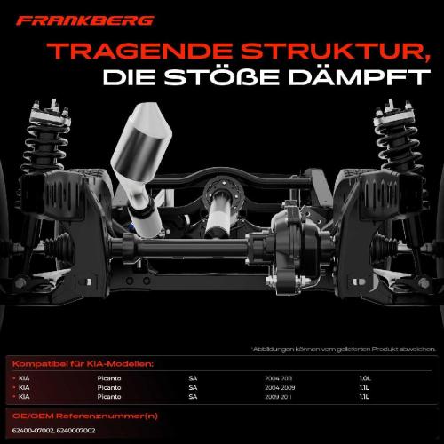 1x Achskörper Achsträger Motorträger Vorderachse für KIA Picanto SA BA 1.0L 1.1L Bild 1x Achskörper Achsträger Motorträger Vorderachse für KIA Picanto SA BA 1.0L 1.1L