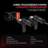 2x ABS Sensor Vorderachse beidseitig für Mercedes-Benz Esprinter Kasten Sprinter 3,5-T Bus 3-T B907 B910