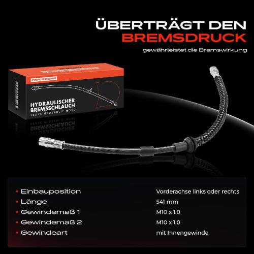 Frankberg 1x Bremsschlauch Bremsschläuche Vorderachse Links oder Rechts für VW Touareg Audi Q7 Porsche Cayenne Bild Frankberg 1x Bremsschlauch Bremsschläuche Vorderachse Links oder Rechts für VW Touareg Audi Q7 Porsche Cayenne