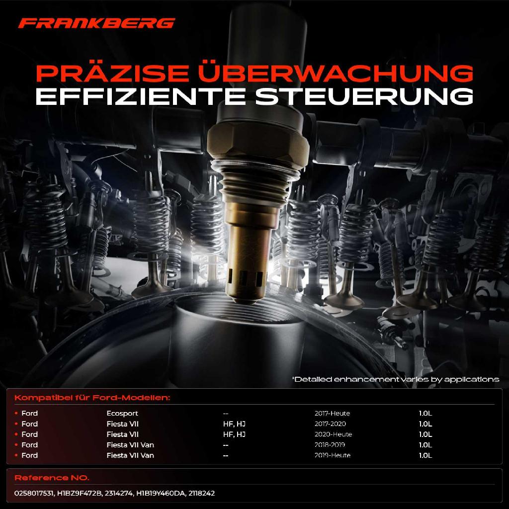 1x Lambdasonde Regelsonde Vor Katalysator für Ford Ecosport Fiesta VII Van HF HJ 1.0L Bj ab 2016