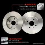 2x Bremsscheiben Vorderachse für Daihatsu Materia M4 Sirion M3 Subaru Justy IV Bj ab 2006