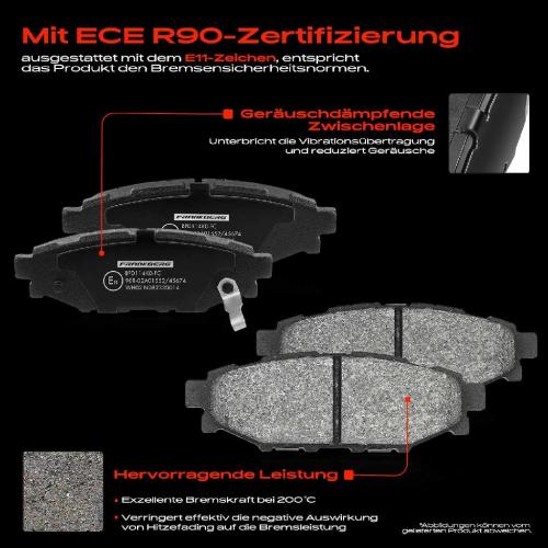 4x Bremsbeläge Hinterachse für Subaru BRZ Forester Impreza Schrägheck Stufenheck 2003-2025 Bild 4x Bremsbeläge Hinterachse für Subaru BRZ Forester Impreza Schrägheck Stufenheck 2003-2025